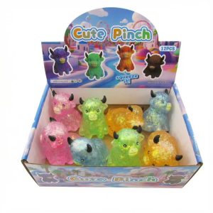 Cow squishy sugar texture slow rising 12 pieces 4 colors mix with box