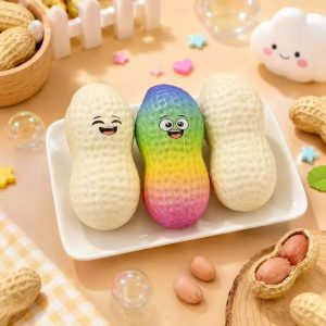 Peanut squishy PU texture smell good 12 pieces with box