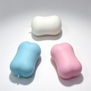 Crunchy sound soap handmade anti-stress squishy toy pink&white&blue