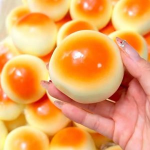 Crunchy sound egg bread handmade anti-stress squishy toy
