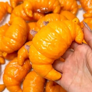 Crunchy croissant crispy sound handmade anti-stress squishy toy