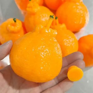 Crunchy orange crispy sound handmade anti-stress squishy toy