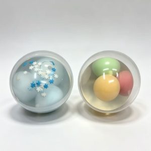 Crispy waxing ball filled with coconut oil crispy sound anti-stress squishy toy 2 colors