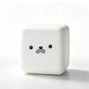 Moldable tofu cube shape slow-rising soft squeeze anti-stress squishy toy