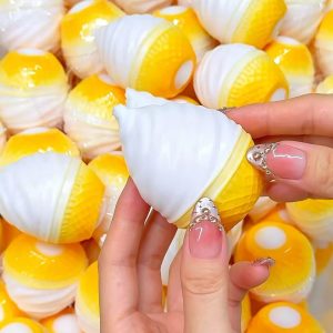 Crunchy ice cream cone crispy sound anti-stress squishy toy