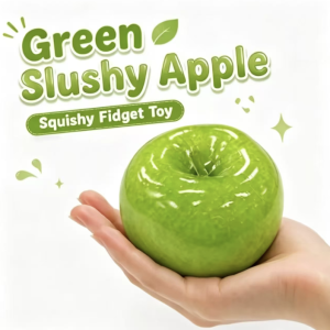 Asmr green apple squishy slushy texture handmade NO REBOUND