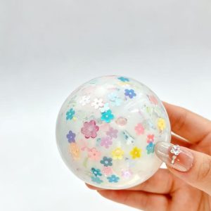 Handmade stressed-ball cherry blossom crispy sound anti-stressed squishy toy