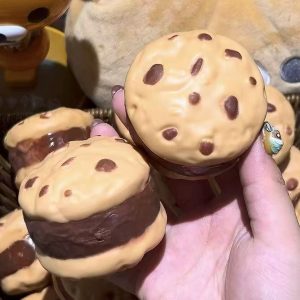Fried oil crunchy cookie crispy sound handmade soft squeeze anti-stress squishy toy