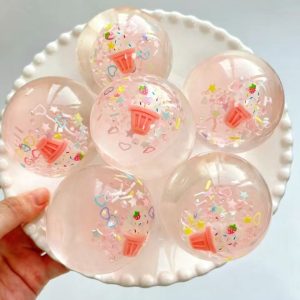 Handmade ball half-vaseline with ice cream charms anti-stressed squishy toy