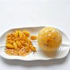 Handmade moldable rice ball with roasted corn charms anti-stress squishy toy