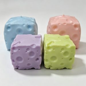 Handmade crunchy big cheese & small cheese fried oil sound super soft crunchy  anti-stress squishy toy