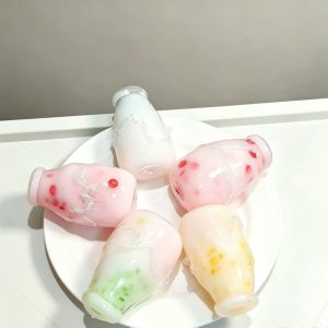 Coconut oil filled milk bottle moldable and soft squeeze anti-stress squishy toy