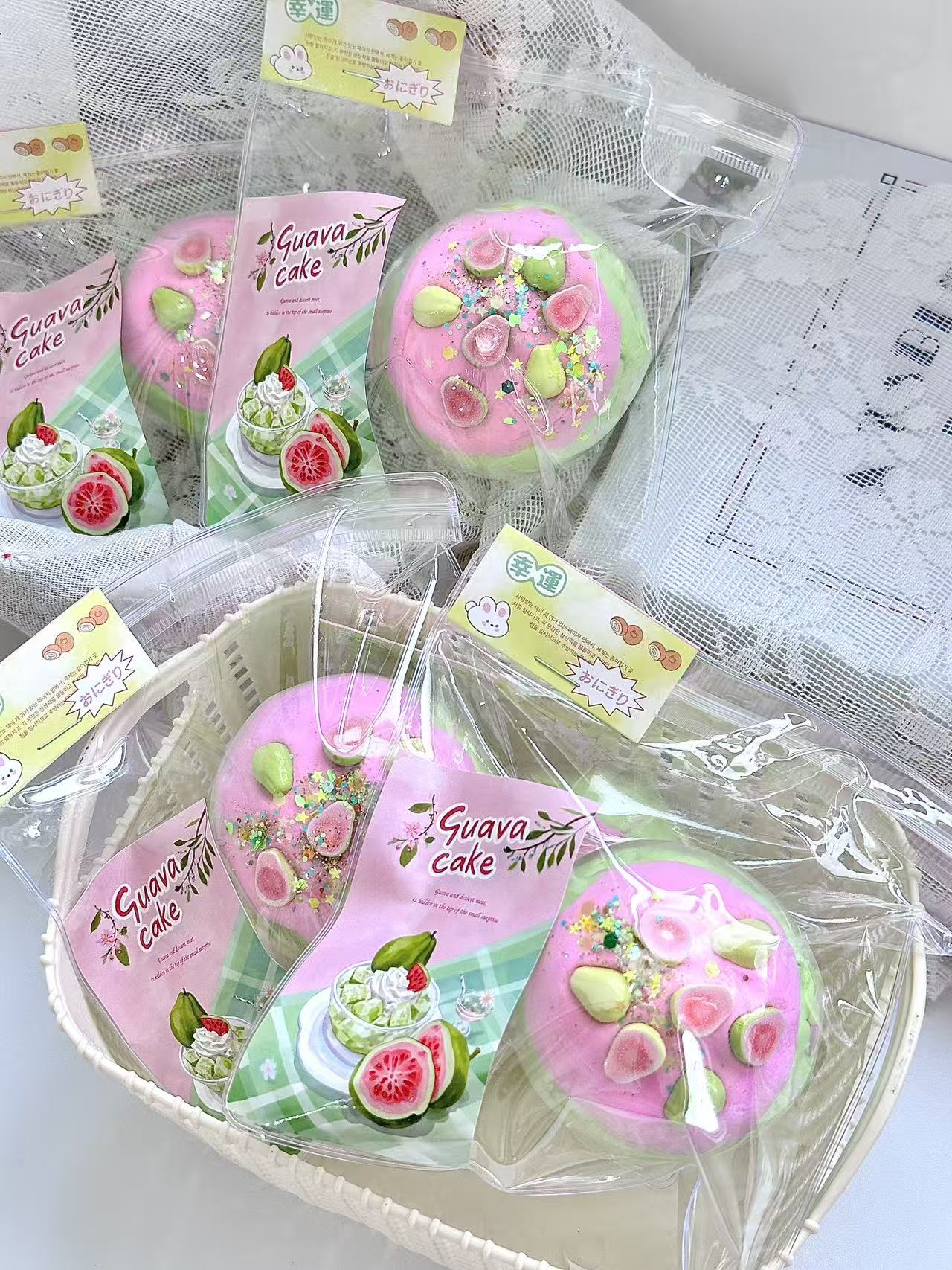 Crunchy guava handmade ball crispy sound soft squeeze anti-stress squishy toy