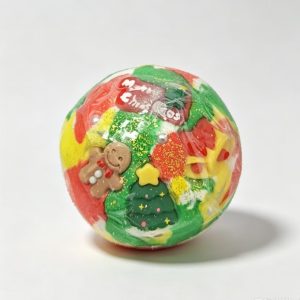 Crunchy christmas handmade ginger bread man ball crispy sound soft squeeze anti-stress squishy toy