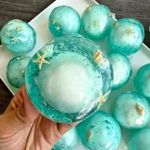 Coconut oil filled with big cracking snow ball slushy sound fidget toys stress relief