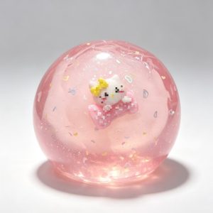 Coconut oil filled with big cracking snow ball slushy sound fidget toys stress relief