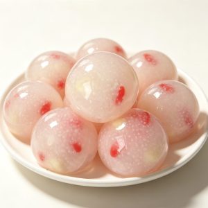 Handmade moldable rice ball witch goji berries&lotus seeds charms anti-stress squishy toy