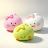 Handmade crunchy cute dumplings with bow crispy sound soft squeeze anti-stress squishy toy