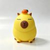 Crunchy capy with orange charms crispy sound soft squeeze anti-stress squishy toy