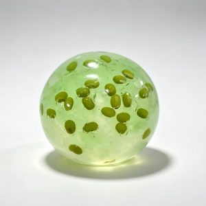 Handmade coconut oil green rice ball with bee soft squeeze fidget toys stress relief