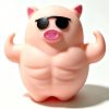 Handmade crunchy muscle pig crispy sound soft squeeze anti-stress squishy toy
