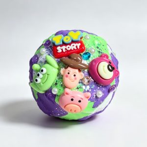 Crunchy toy story handmade ball with ghost charms crispy sound soft squeeze anti-stress squishy toy