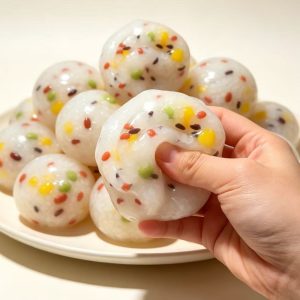 Handmade moldable rice ball no rebound firm squeeze fidget toys stress relief